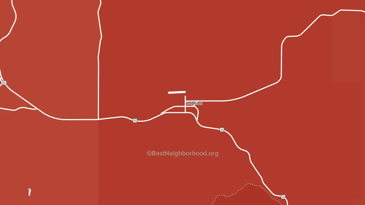 Craigmont, ID block-group political-lean map