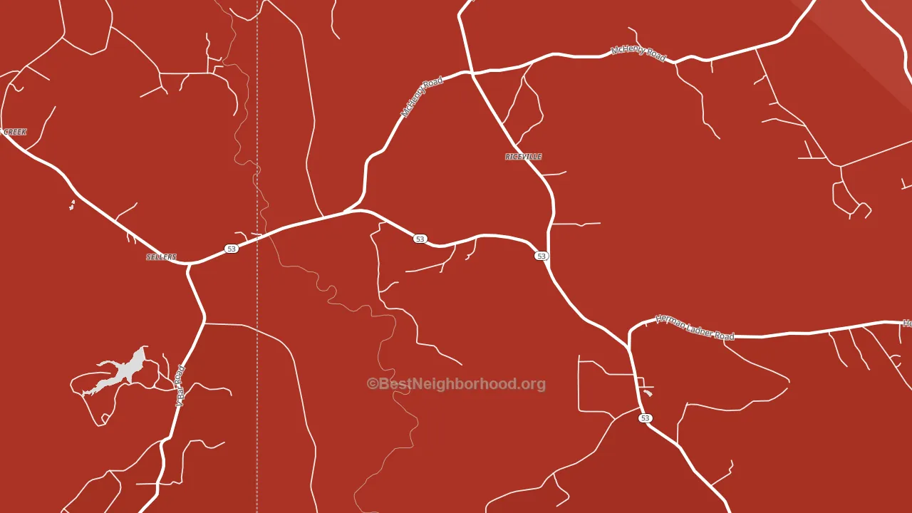 Crane Creek, MS block-group political-lean map