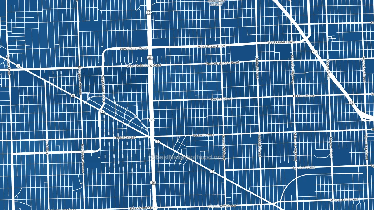Crary-St Marys, Detroit, MI block-group political-lean map