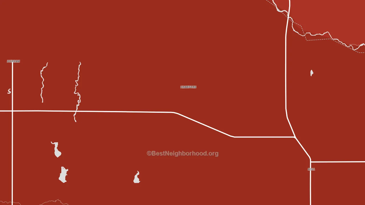 Crawford, OK block-group political-lean map