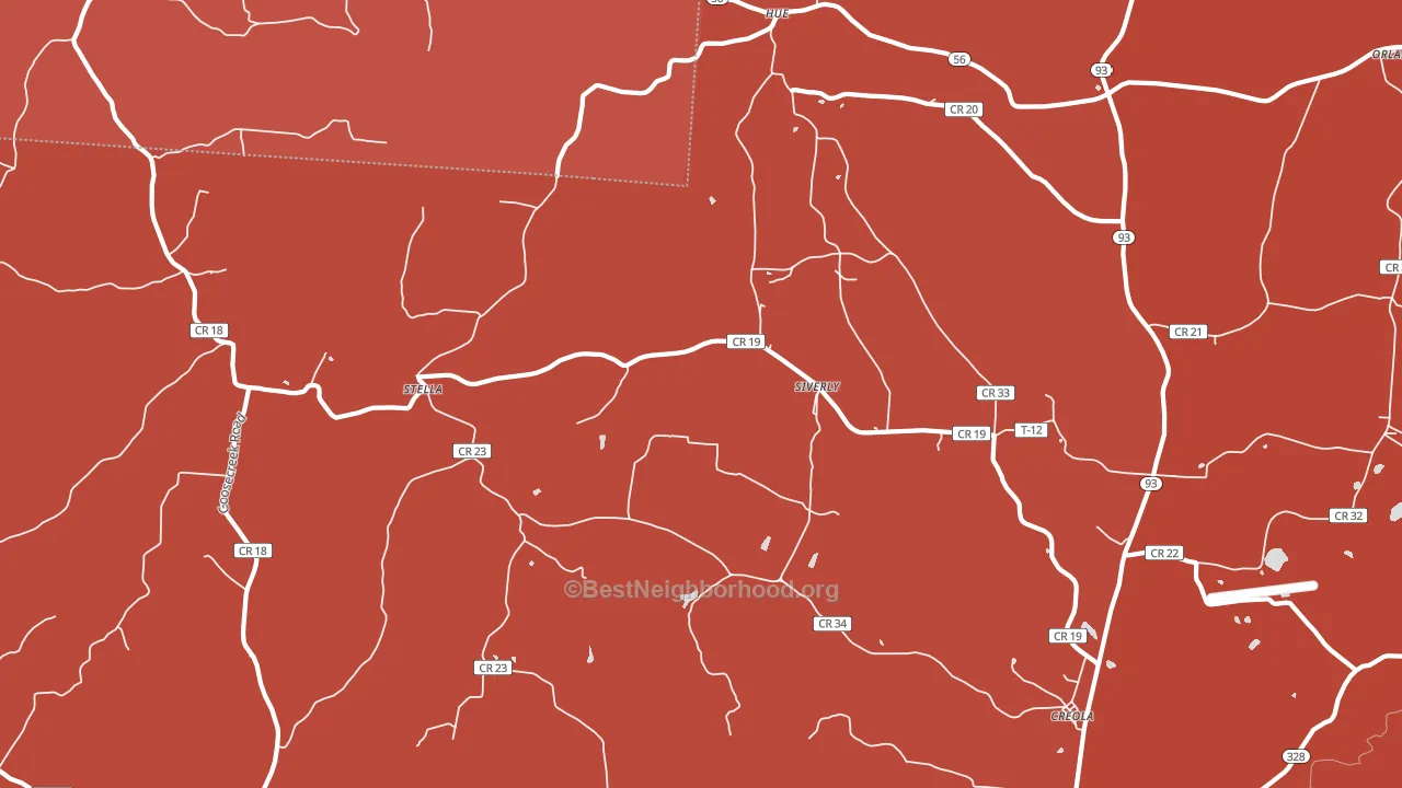 Creola, OH block-group political-lean map