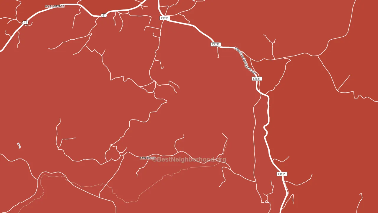 Crickmer, WV block-group political-lean map