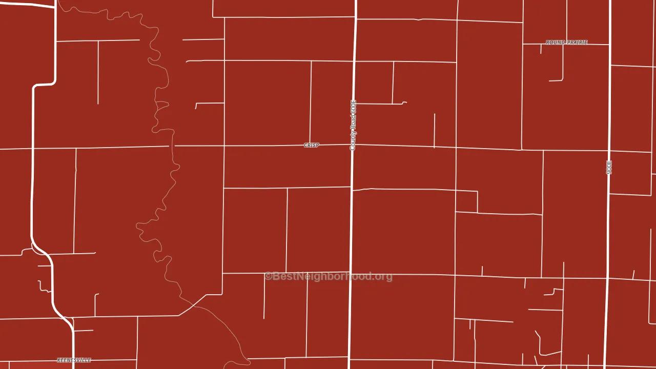 Crisp, IL block-group political-lean map