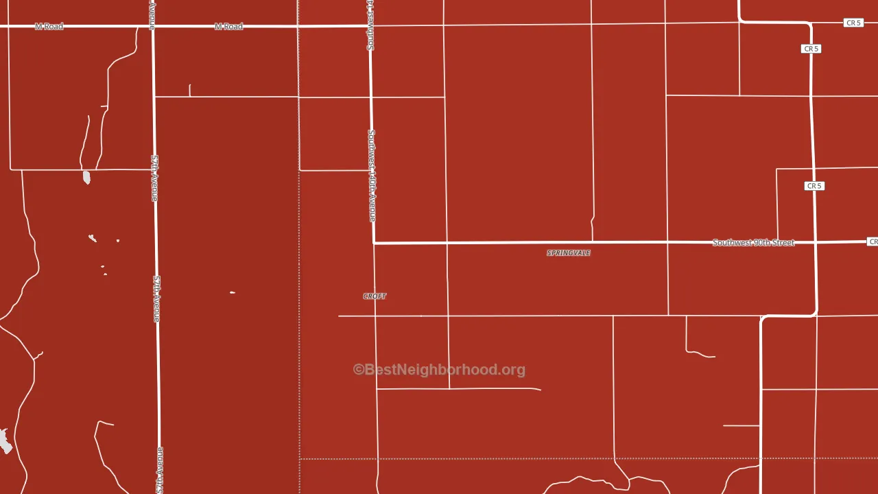 Croft, KS block-group political-lean map