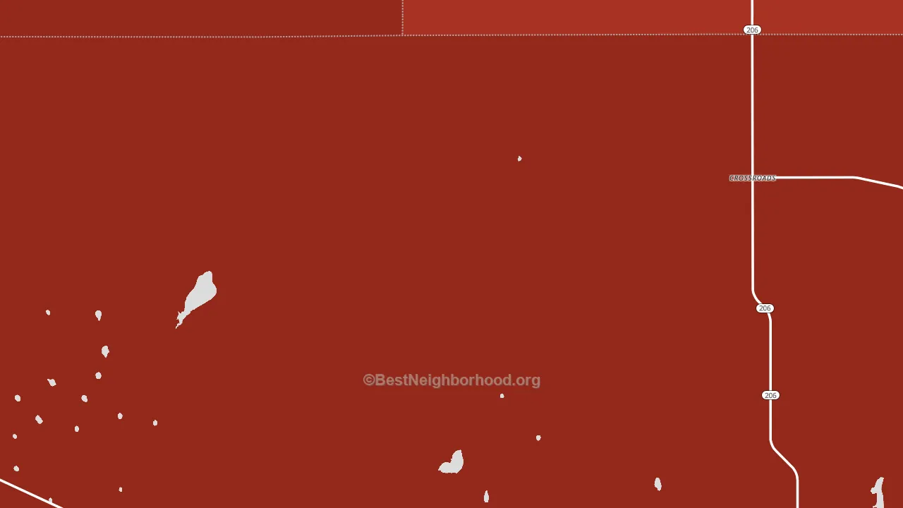 Crossroads, NM block-group political-lean map
