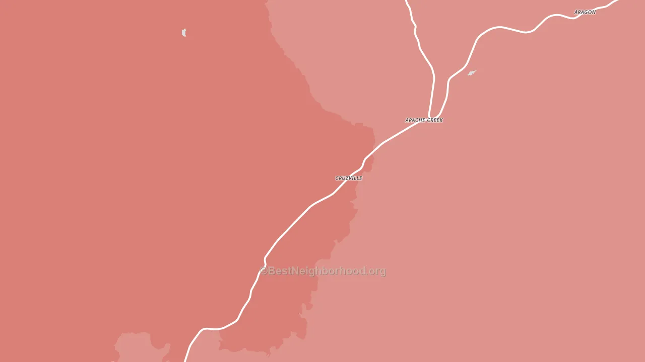 Cruzville, NM block-group political-lean map