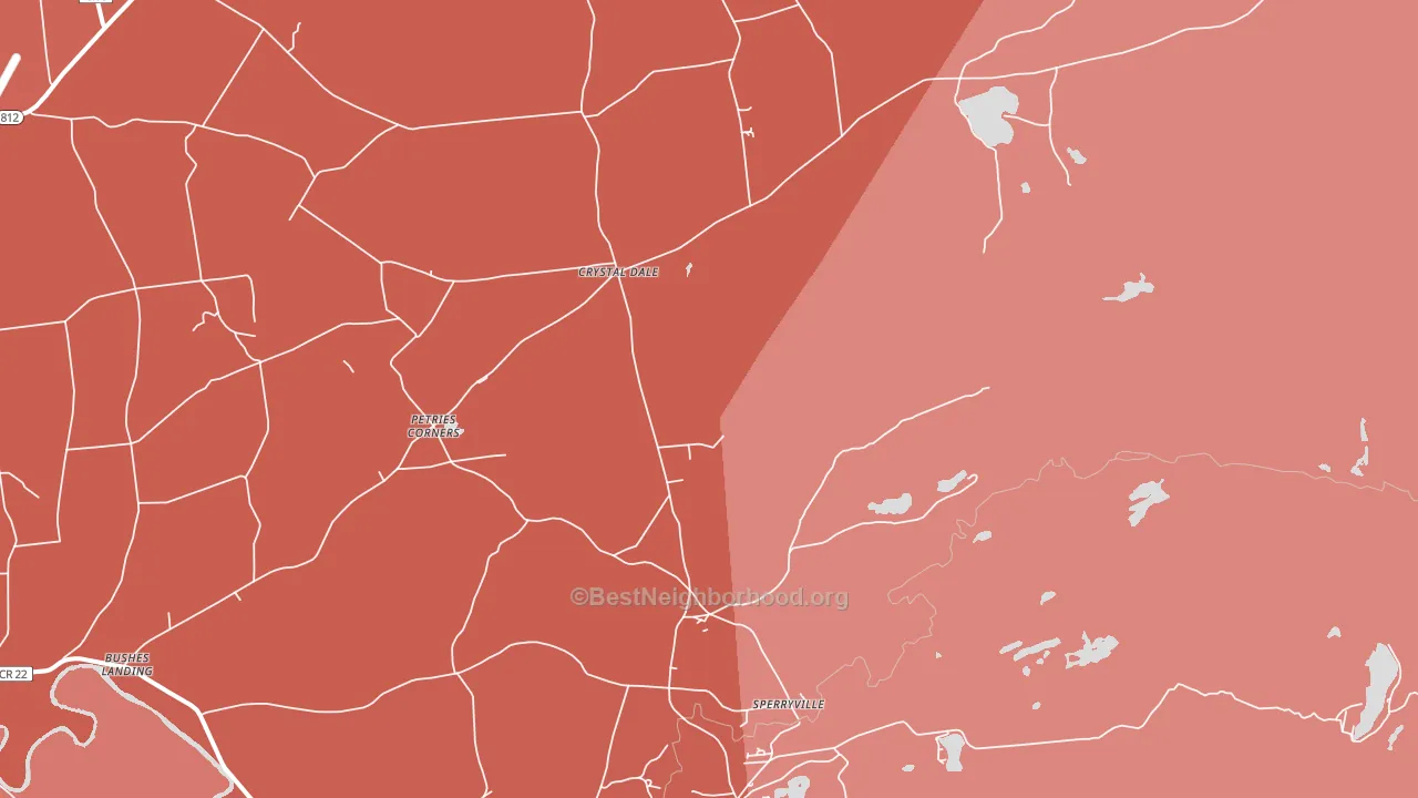 Crystal Dale, NY block-group political-lean map