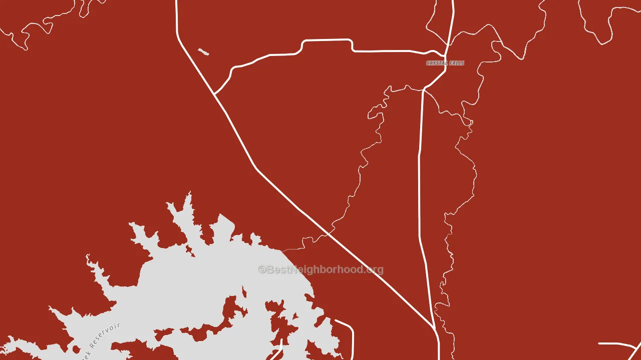 Crystal Falls, TX block-group political-lean map
