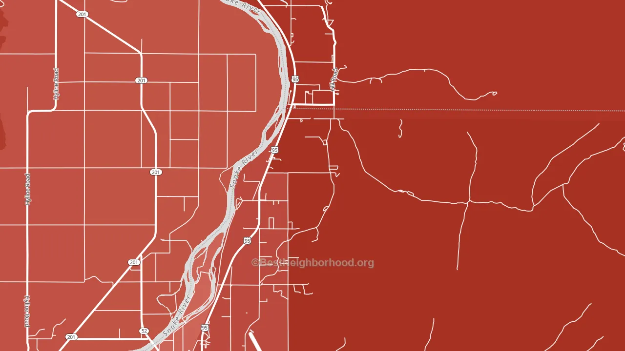 Crystal, ID block-group political-lean map