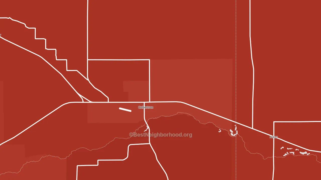 Culbertson, NE block-group political-lean map