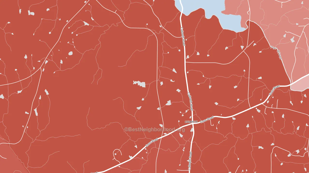 Culbreth, NC block-group political-lean map