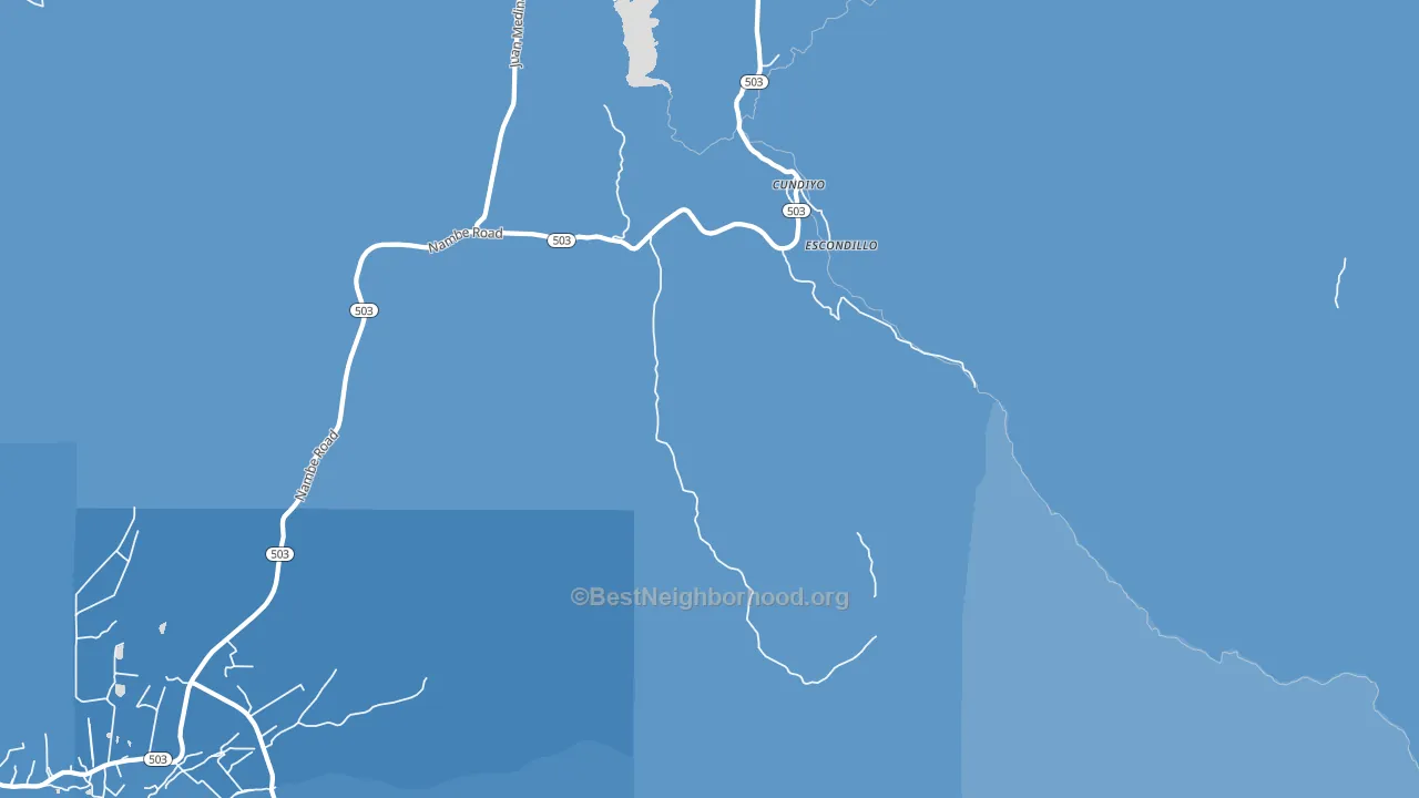 Cundiyo, NM block-group political-lean map