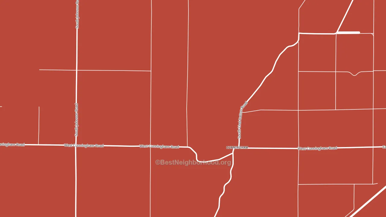 Cunningham, WA block-group political-lean map