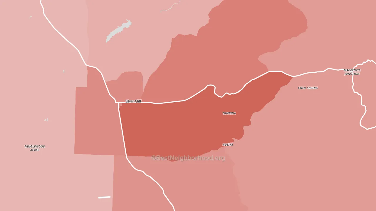 Custer County, CO block-group political-lean map