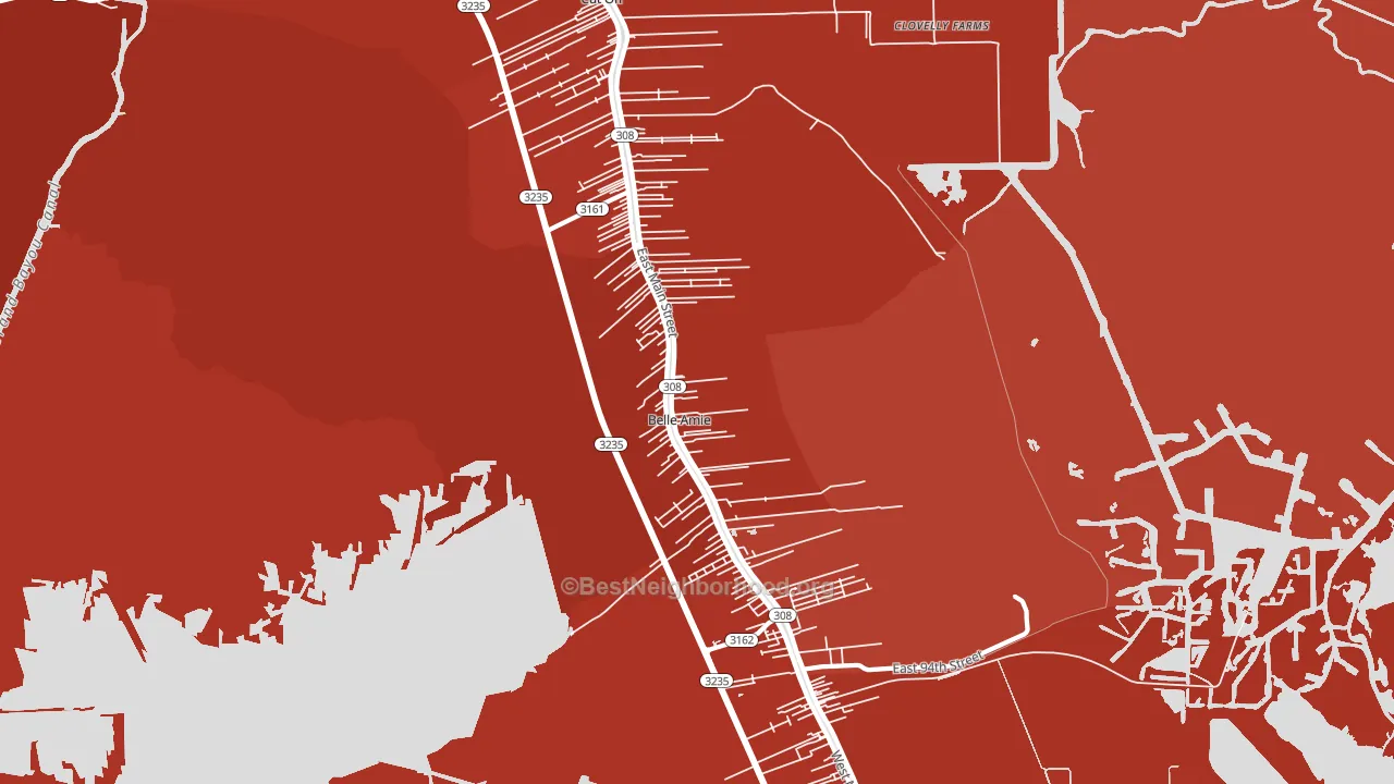 Cut Off, LA block-group political-lean map