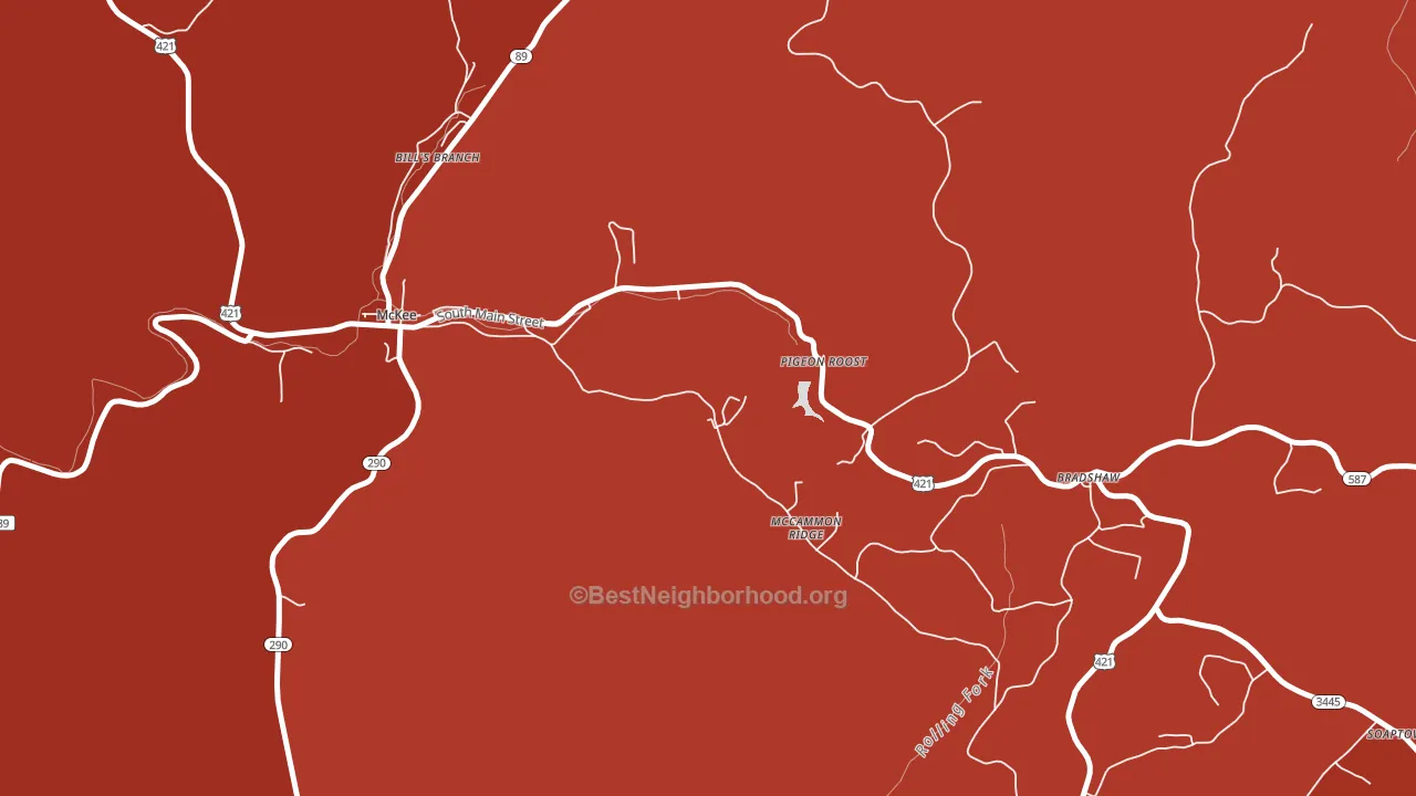 Dabolt, KY block-group political-lean map
