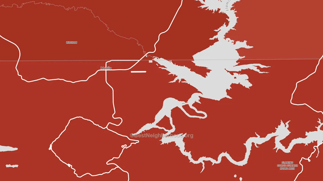 Daggett County, UT block-group political-lean map