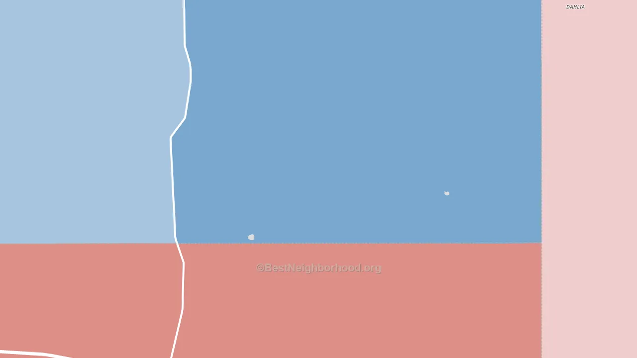 Dahlia, NM block-group political-lean map