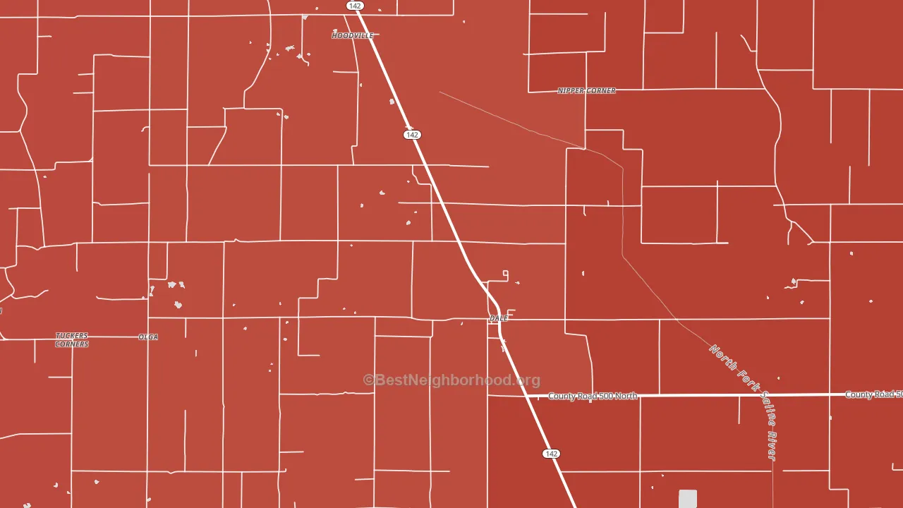 Dale, IL block-group political-lean map