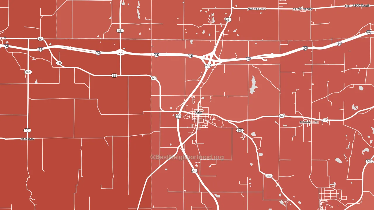 Dale, IN block-group political-lean map