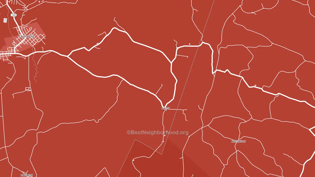 Daley, PA block-group political-lean map