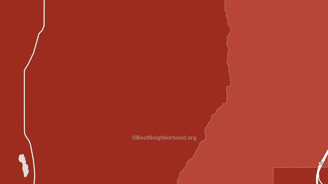 Daniels, ID block-group political-lean map