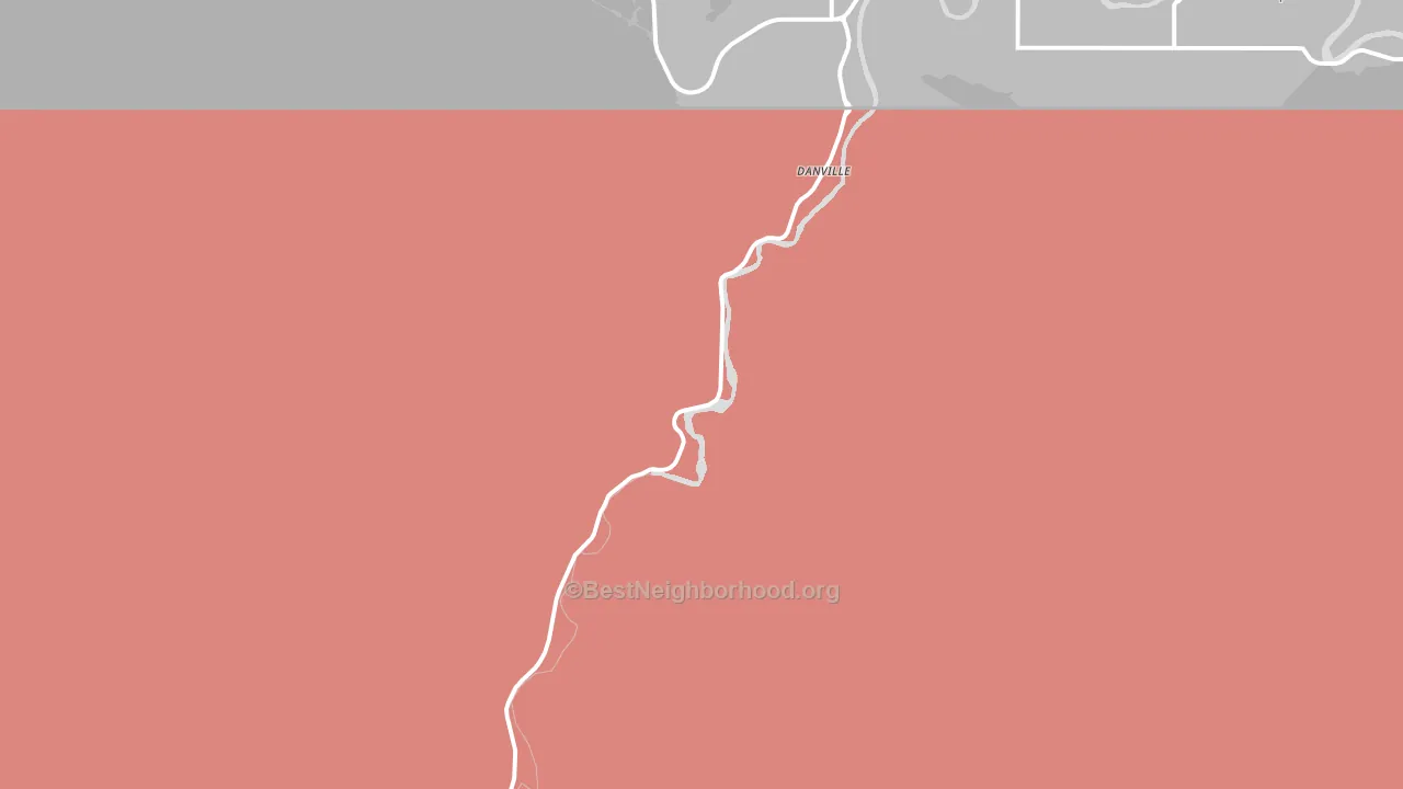 Danville, WA block-group political-lean map