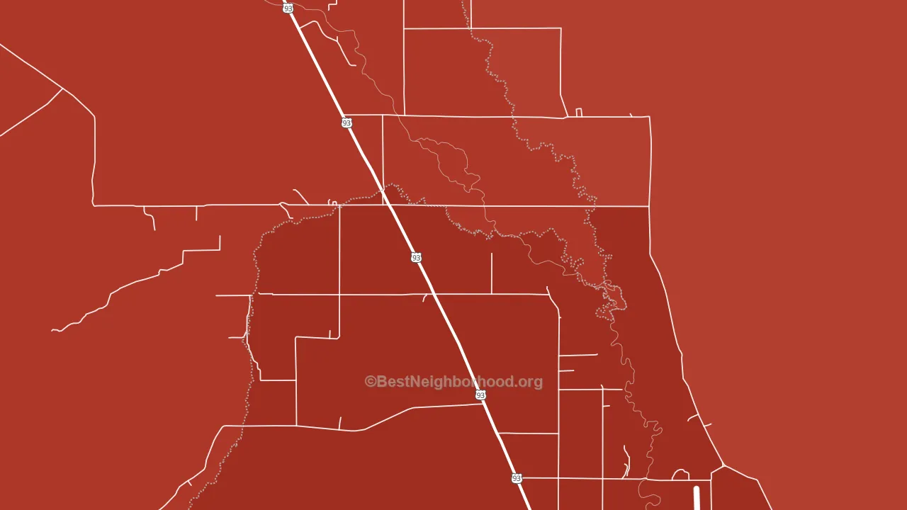 Darlington, ID block-group political-lean map