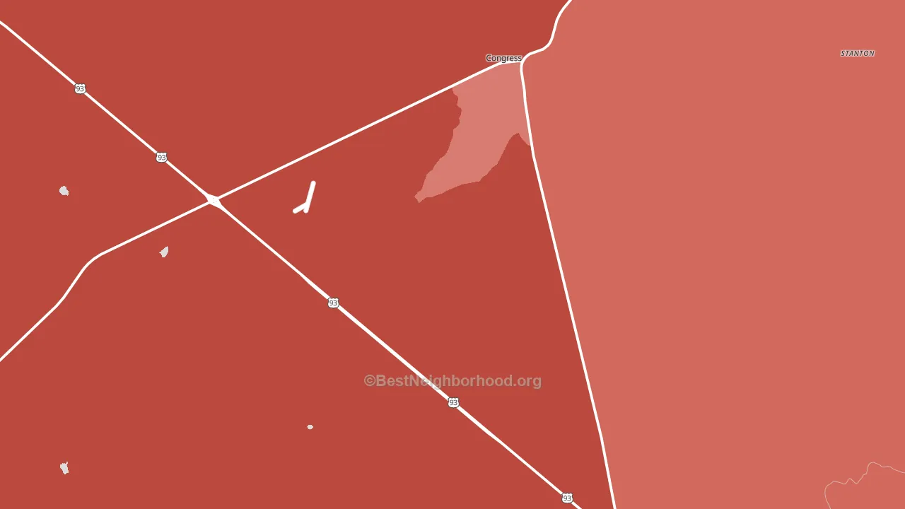 Date, AZ block-group political-lean map