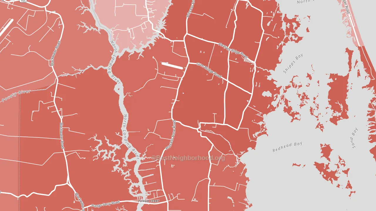 Dawley Corners, VA block-group political-lean map