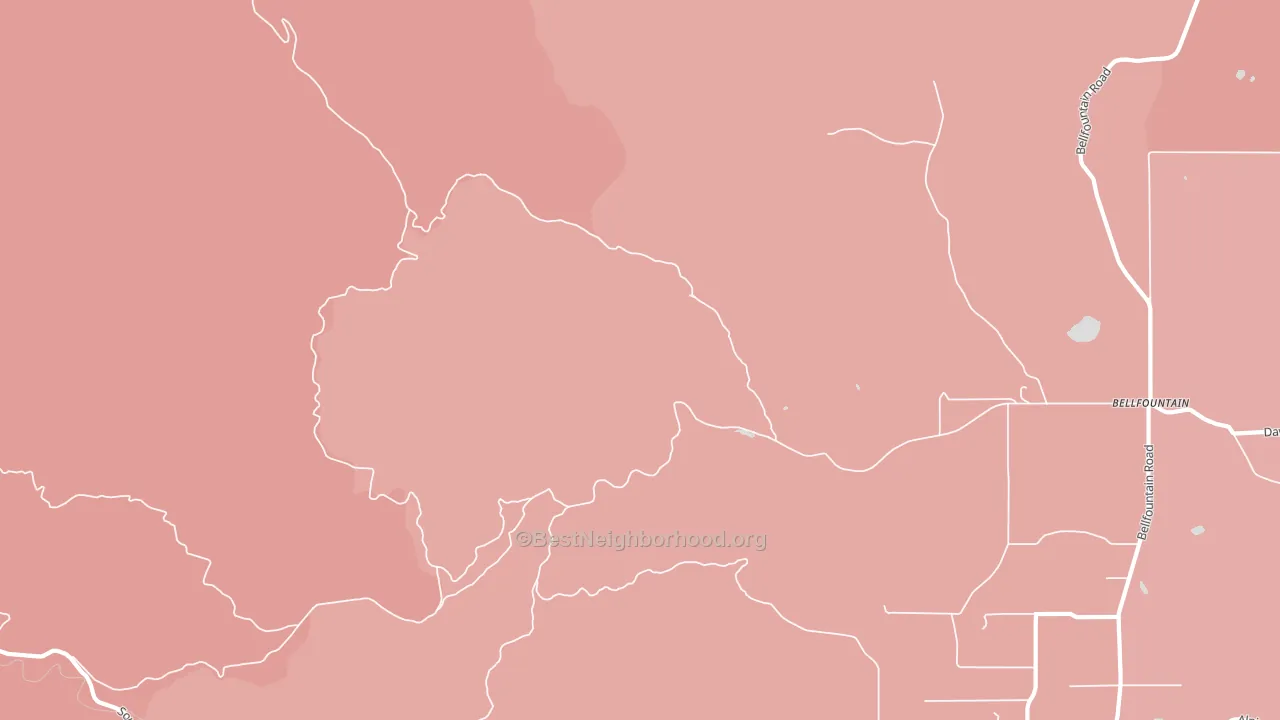 Dawson, OR block-group political-lean map