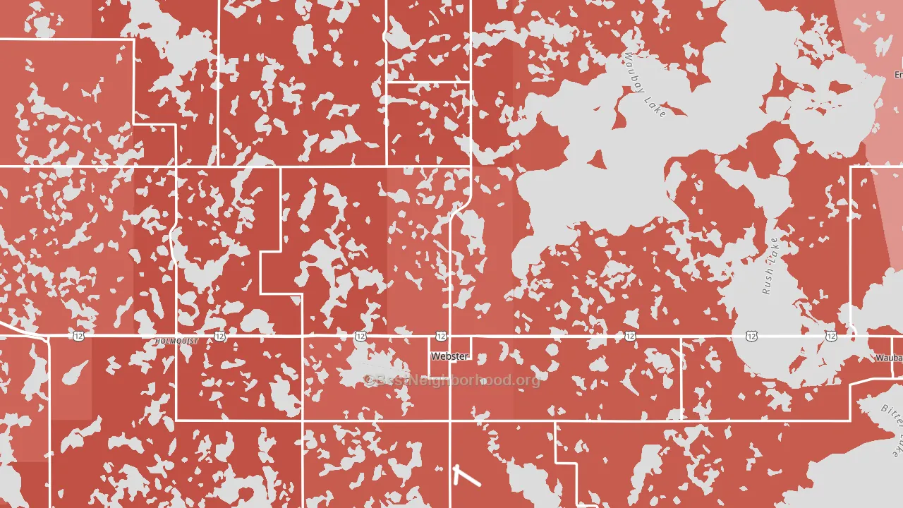 Day County, SD block-group political-lean map