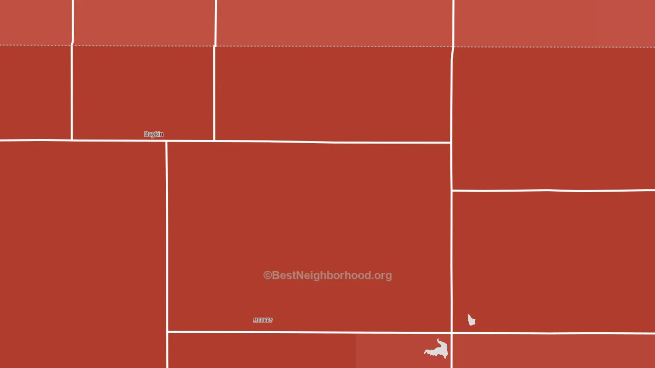 Daykin, NE block-group political-lean map