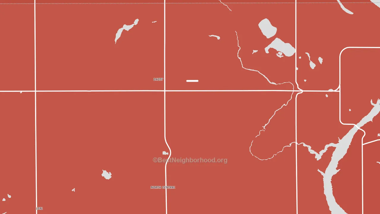 Dazey, ND block-group political-lean map