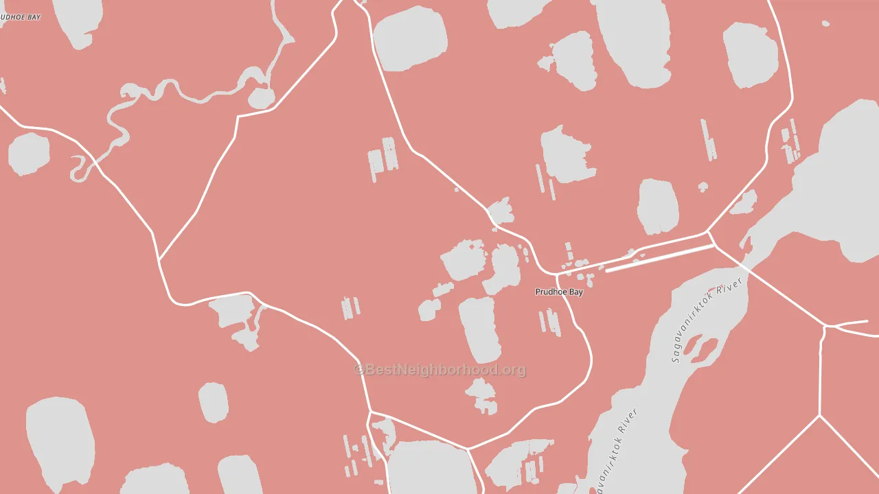 Deadhorse, AK block-group political-lean map
