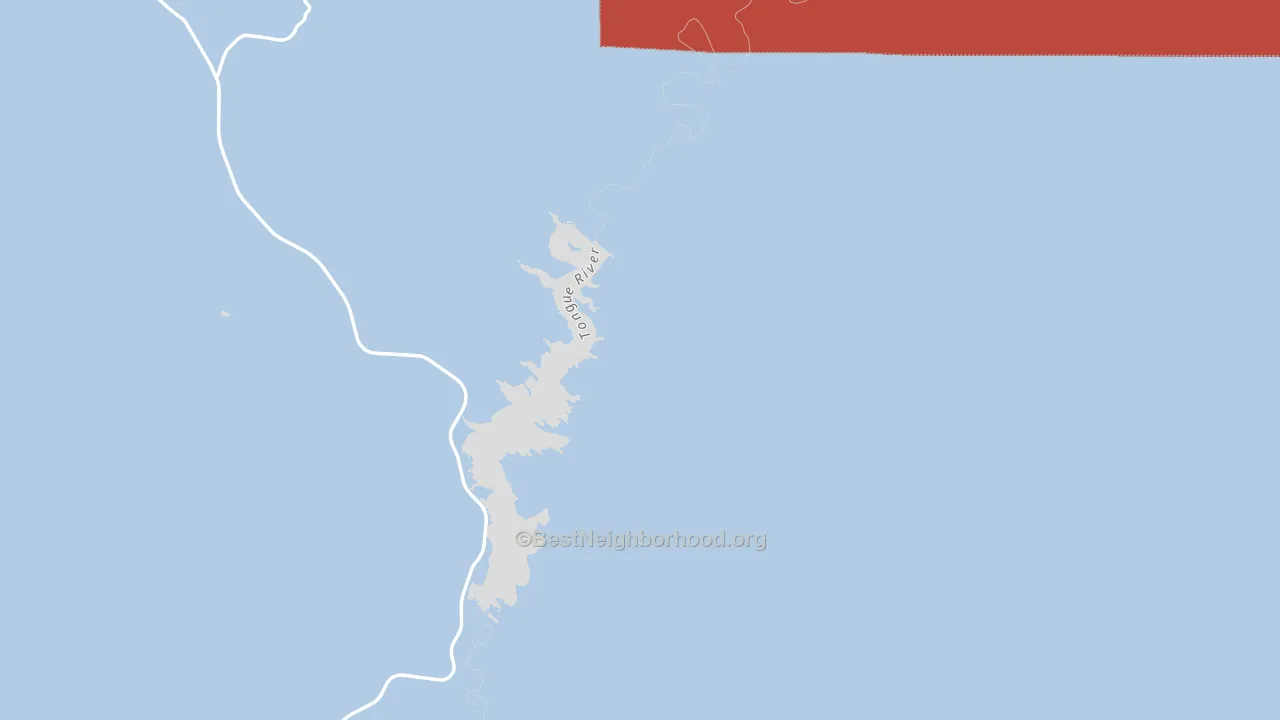 Decker, MT block-group political-lean map