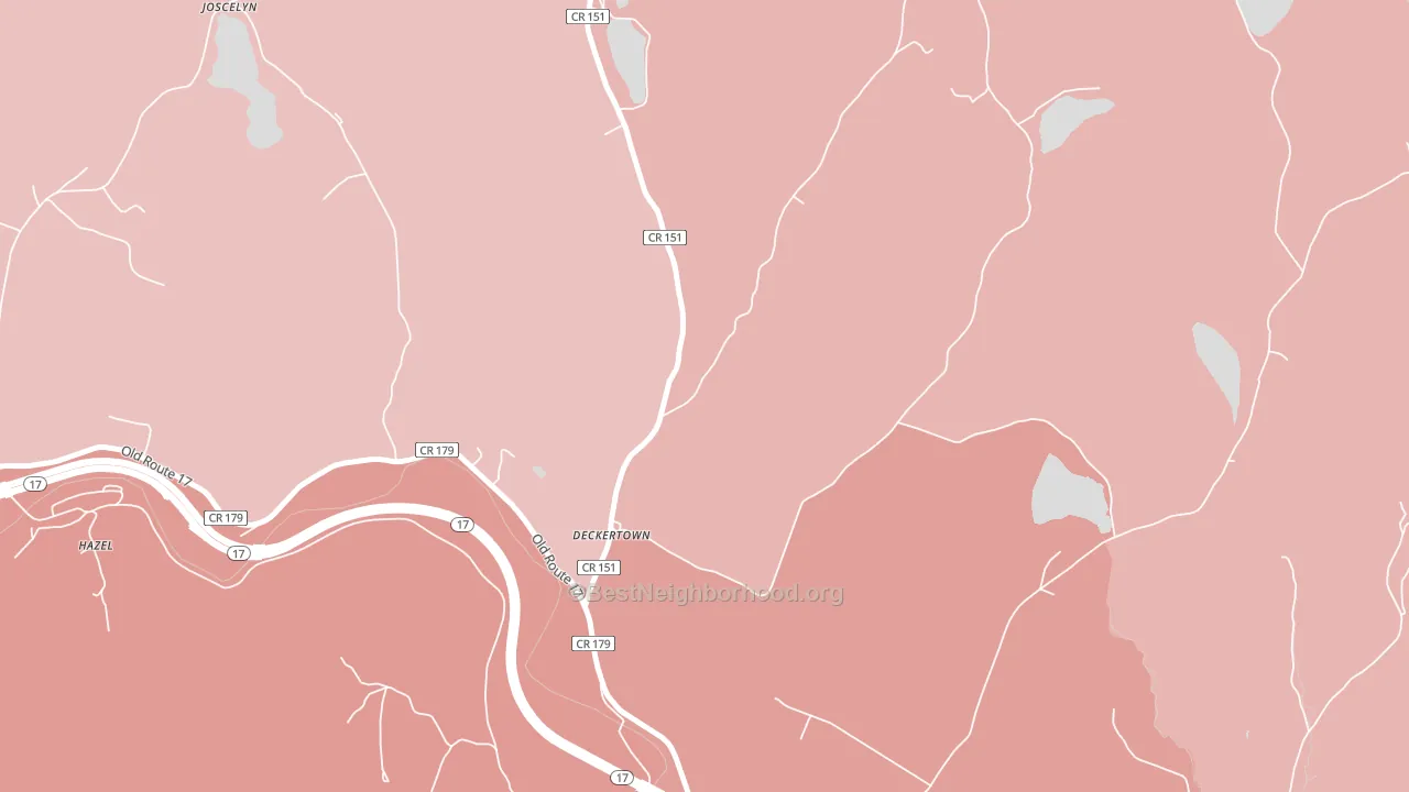 Deckertown, NY block-group political-lean map