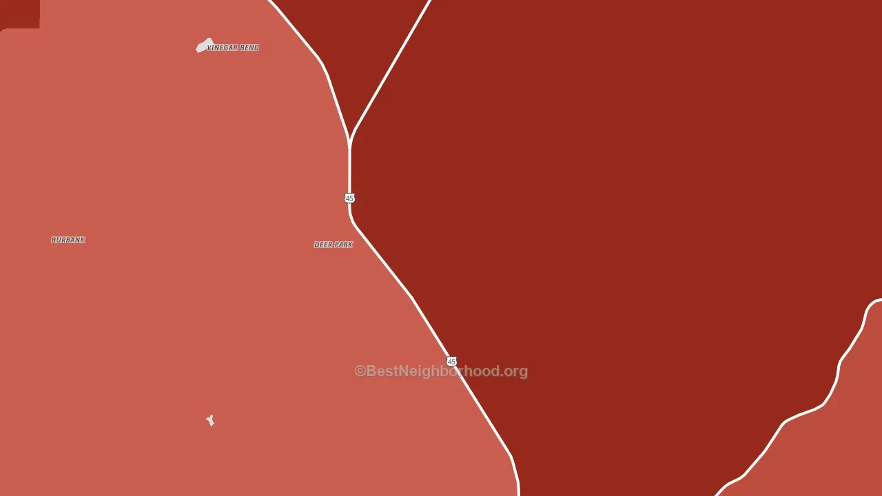 Deer Park, AL block-group political-lean map
