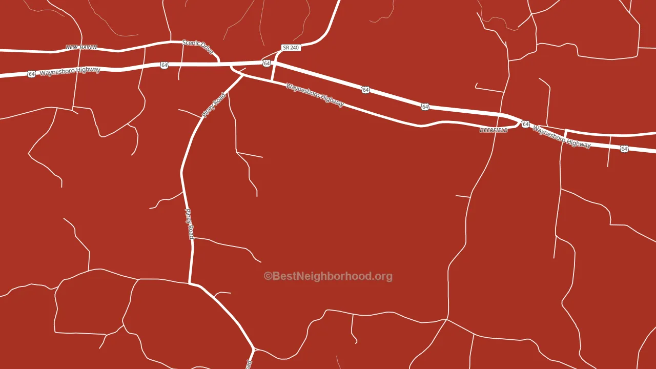Deerfield, TN block-group political-lean map