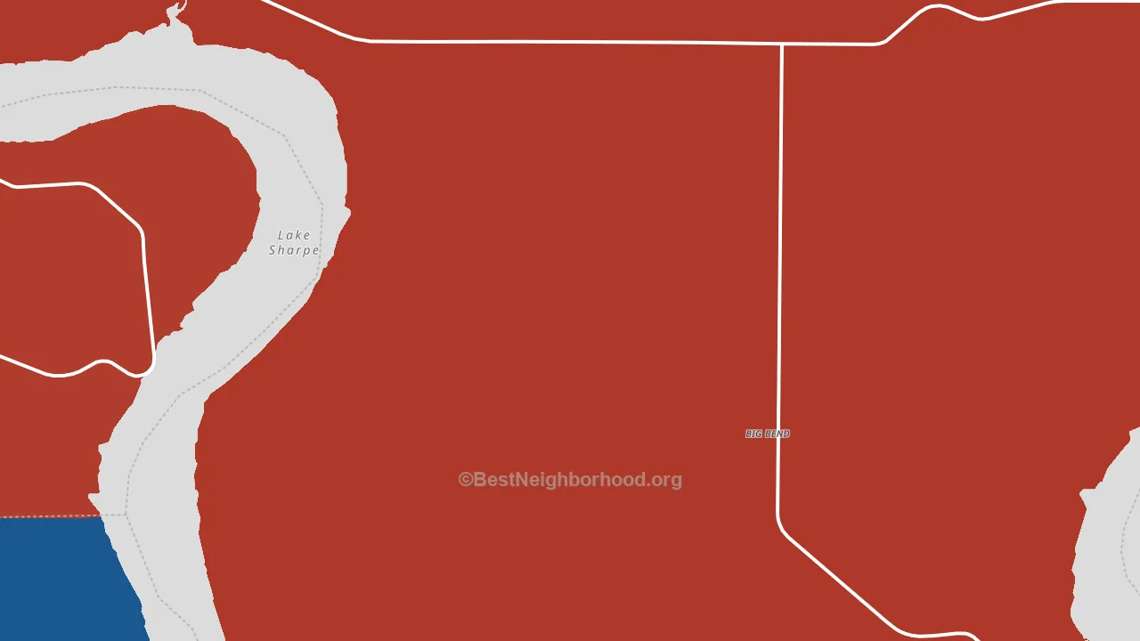 DeGrey, SD block-group political-lean map