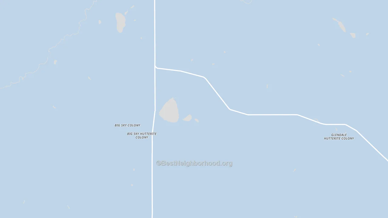 Del Bonita, MT block-group political-lean map