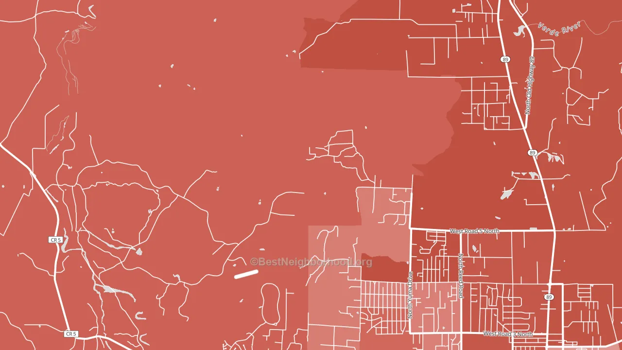 Del Rio, AZ block-group political-lean map