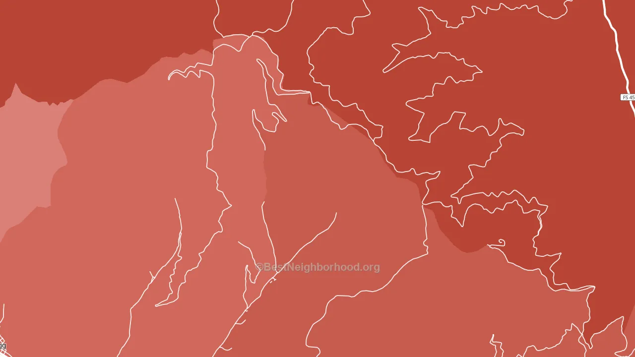 Delta, ID block-group political-lean map