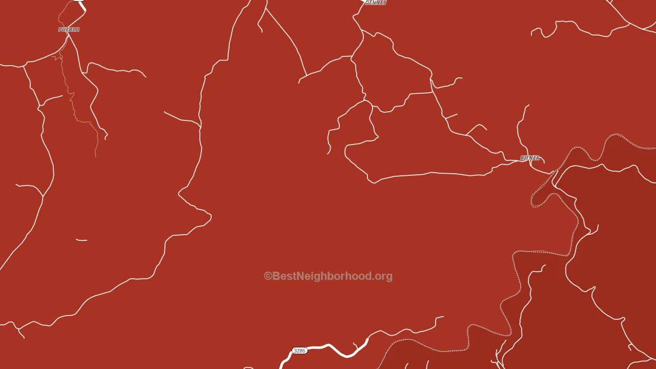 Denney, KY block-group political-lean map