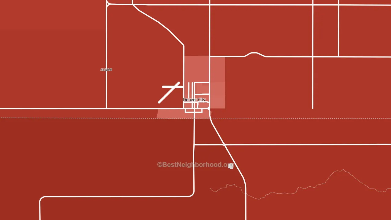 Denver City, TX block-group political-lean map