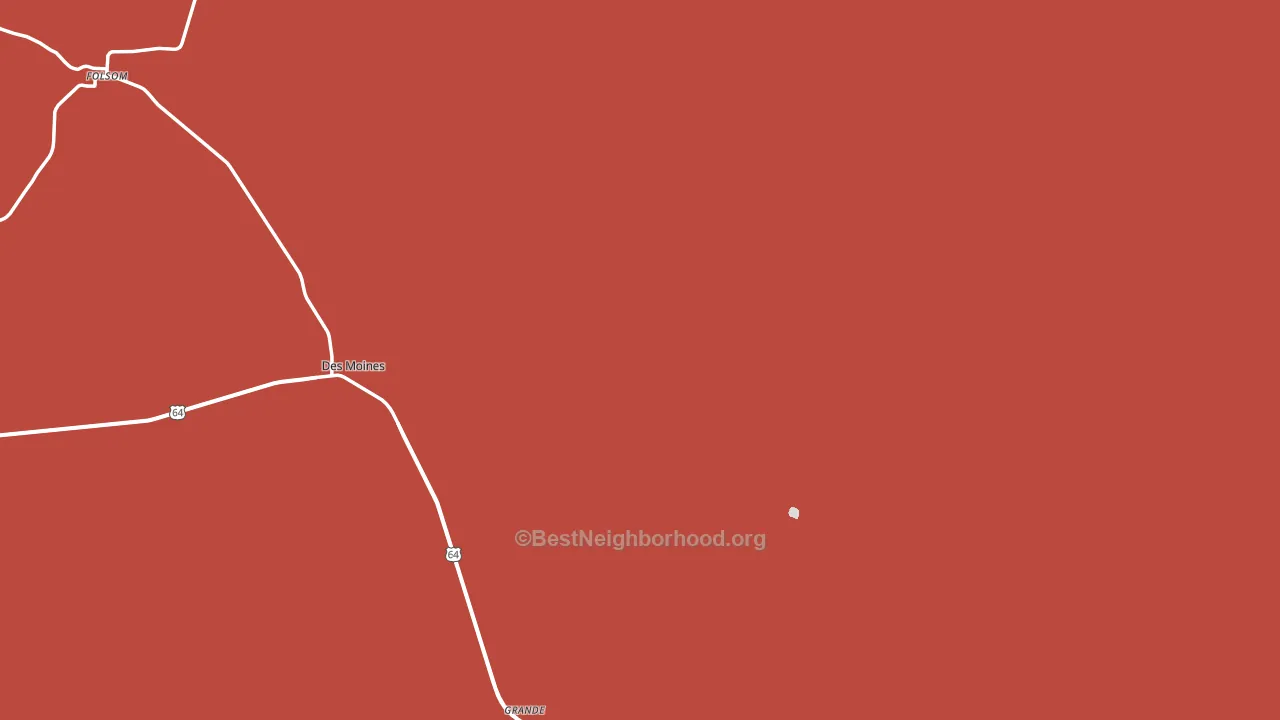 Des Moines, NM block-group political-lean map