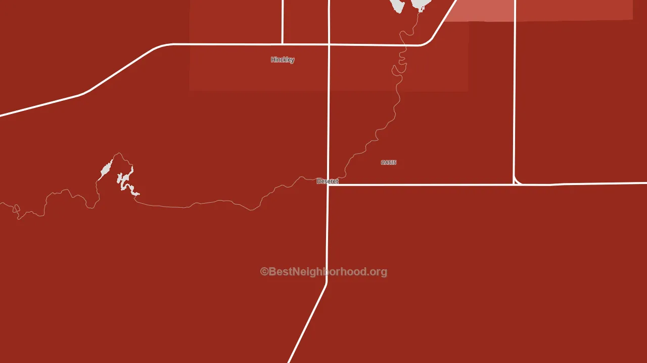 Deseret, UT block-group political-lean map