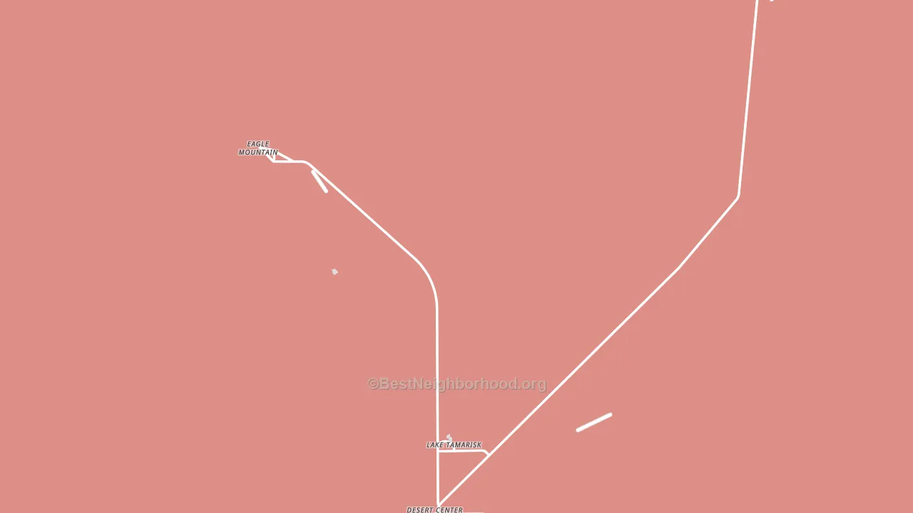 Desert Center, CA block-group political-lean map