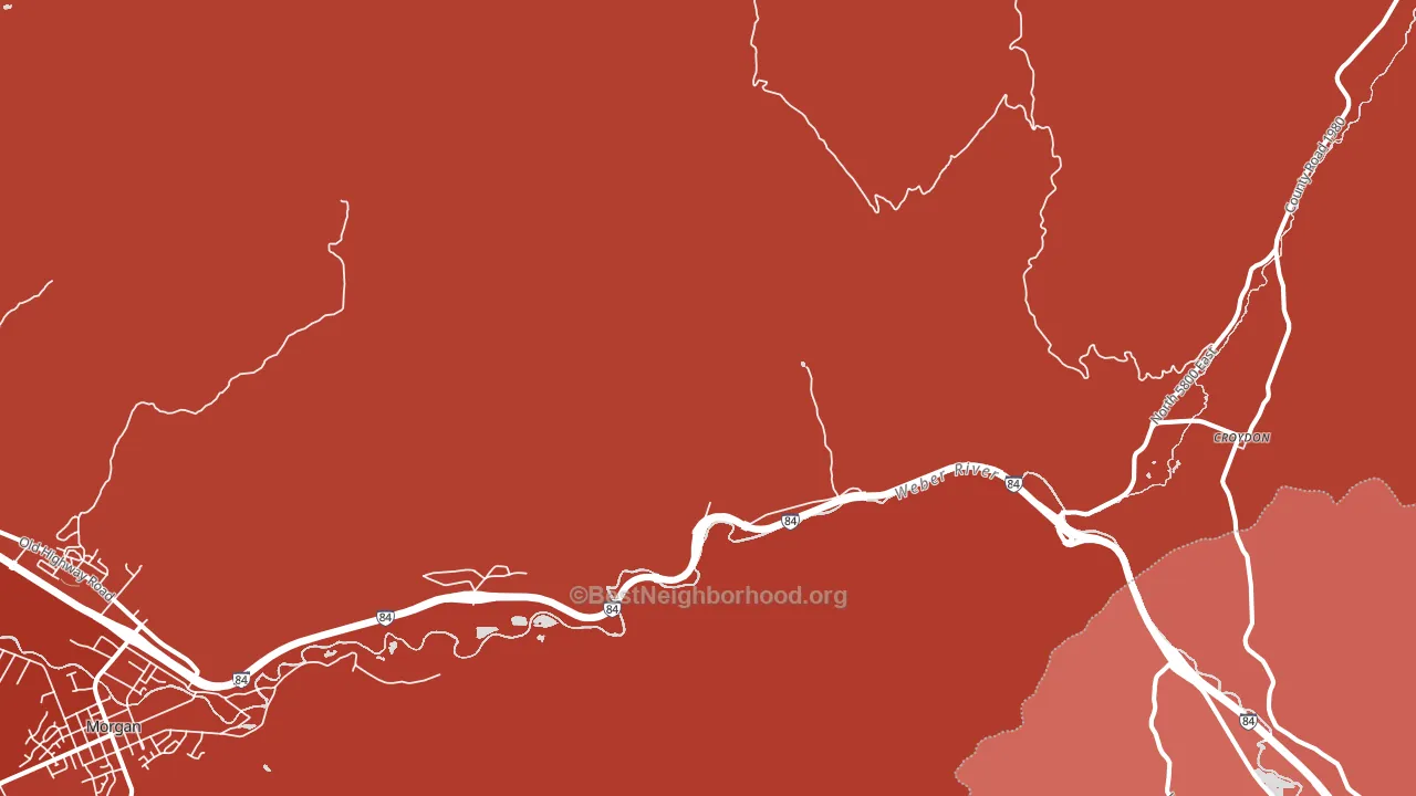 Devils Slide, UT block-group political-lean map