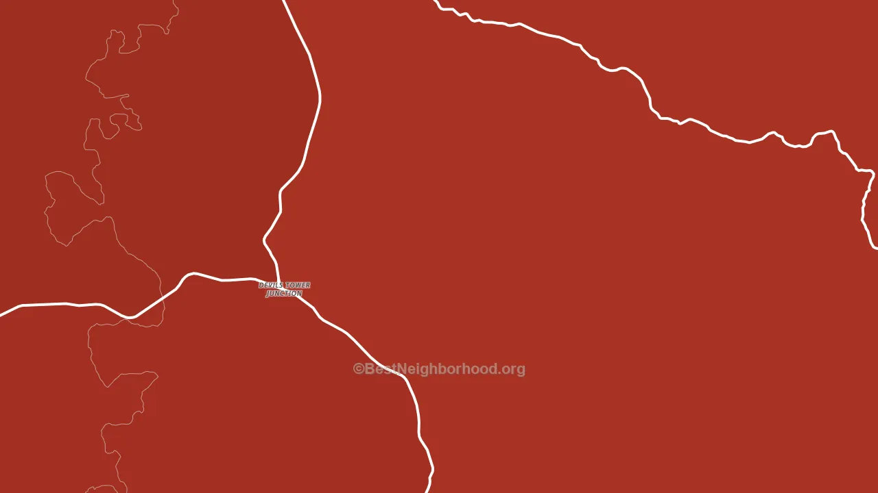 Devils Tower, WY block-group political-lean map